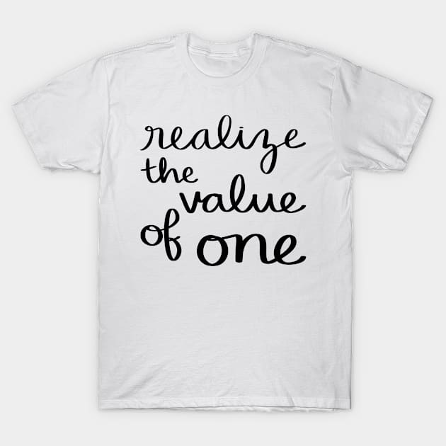 Realize the value of one T-Shirt by Strong with Purpose